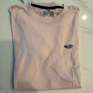 Men’s Hollister Light Pink Short Sleeve Tee